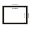 Amanti Art Manhattan Black Framed Magnetic Dry Erase Board - 4 of 4