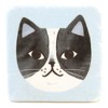 4.0 Inch Cat Coasters Set/4 Gray Black White Tabby Coasters - 2 of 4