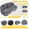 MOONMISS Durable Comfort Lounger High Back Bean Bag Chair Couch, Accent Floor Soft Lounge Chair - 4 of 4