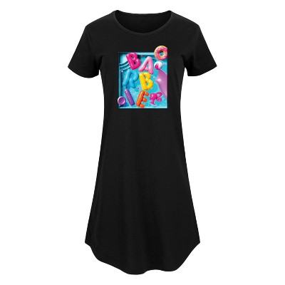Women's - Barbie - Pool Floaties Graphic T-shirt Dress