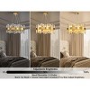 20" Luxury Dimmable Round K9 Crystal Ceiling Light Modern Chandeliers - 2 of 4