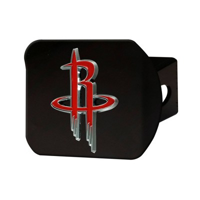 NBA Houston Rockets Metal Emblem Hitch Cover - Black