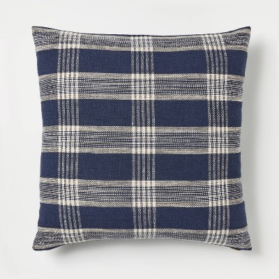 Navy plaid best sale pillow covers