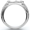 Pompeii3 Men's Pinkie Horse Lucky Diamond Ring Gold Lab Created - 3 of 4