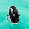 Ross-Simons Black Onyx, 0.40 ct. t.w. Black Spinel and .40 ct. t.w. White Topaz Cocktail Ring in Sterling Silver - 4 of 4