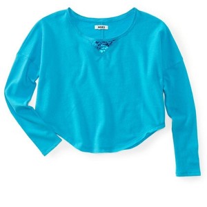Aeropostale Womens Cropped Animal Print Knit Sweater - 1 of 1