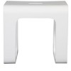ALFI White Matte Solid Surface Resin Bathroom / Shower Stool - 4 of 4
