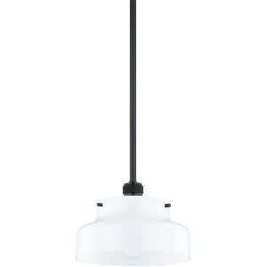 Mitzi Luella 1 - Light Pendant in  Old Bronze Opal Glossy Shade - 1 of 1