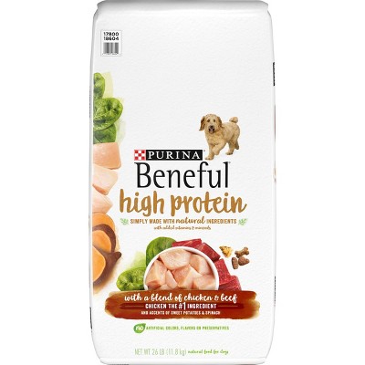 Purina Beneful High Protein with a Blend of Chicken & Beef Dry Dog Food - 26lbs