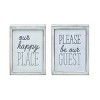Transpac Reversible Americana Home Wood Tabletop Block Decor Set of 4 - 3 of 4