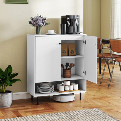 Costway Sideboard Buffet Cabinet 2-Door Kitchen Storage Cabinet w/ Adjustable Shelf — фото 4