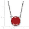 Black Bow Jewelry Sterling Silver Chi Omega Greek Life Necklace 18 Inch - 2 of 4