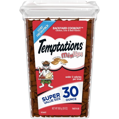 Temptations Mix Ups Backyard Cookout Cat Treats With Chicken Liver And ...