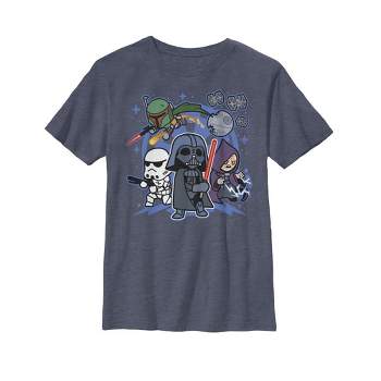 Boy's Star Wars Empire Cartoon Characters T-Shirt
