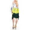 HAPPY BAY Women's Summer Vacation Beachwear Loose Bathing Suit Flowy Cover Ups Sleeveless Beach Tunic for Women 1X-2X Multicolored Tie Dye Design - 3 of 4