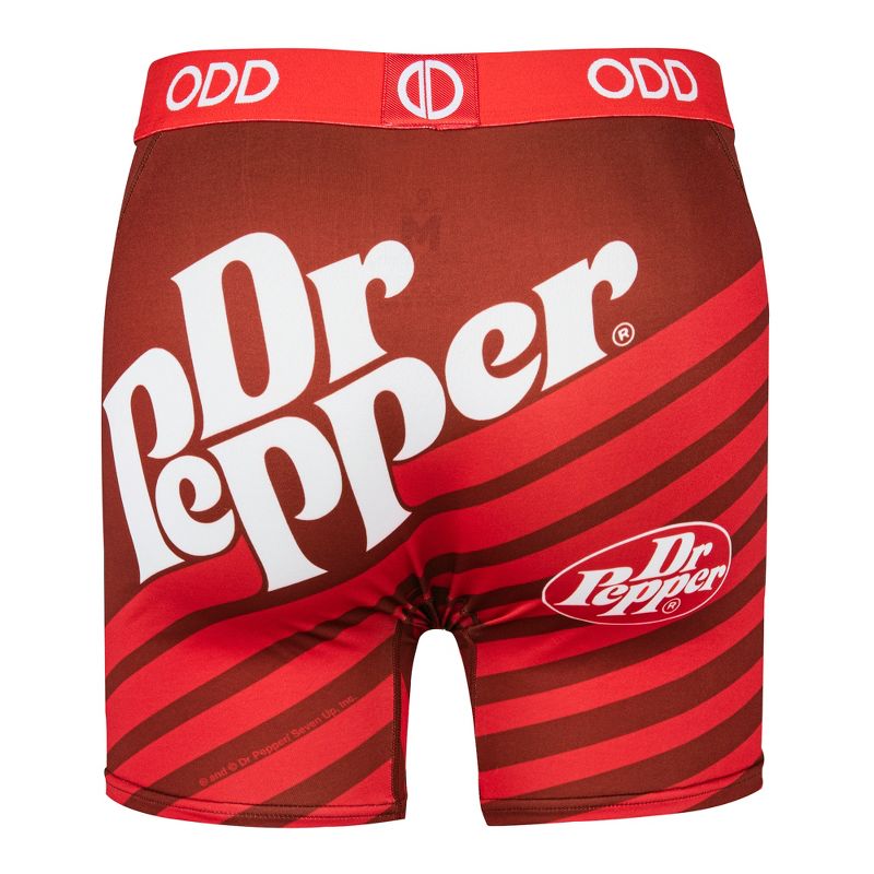 Odd Sox, Dr Pepper Stripes, Novelty Boxer Briefs For Men, X-Large, 2 of 4