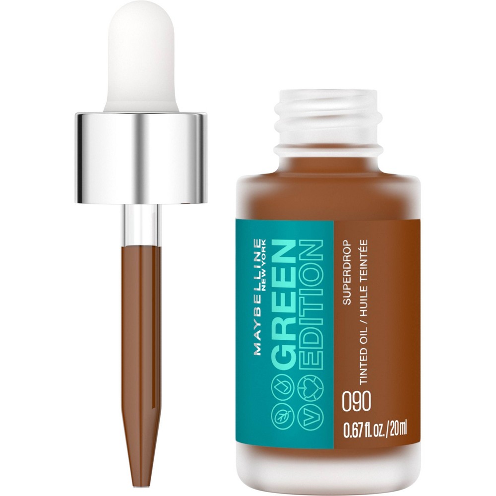 Photos - Other Cosmetics Maybelline Green Edition Superdrop Tinted Oil Makeup, Adjustable Coverage 