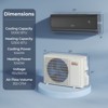 Costway 12000BTU Wifi Enabled Mini Split AC 22 SEER2115V Inverter Air Conditioner White/Gray - 3 of 4