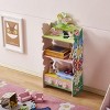 TopComfy Decorative Bookshelf Kids Olivia the Fairy Themed Girls Bookcase Hand Painted 3 Tier Flower Shaped Shelves for Kids, Pink, 16.1"*7.9"*33.1" - 2 of 4