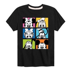 Boys' - Disney - Mickey Friends Grid Short Sleeve Graphic T-Shirt - 1 of 4