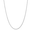 Black Bow Jewelry 1.6mm, 10k White Gold Diamond Cut Solid Rope Chain Necklace - 3 of 4