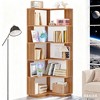 Gulches 6-Tier Corner Bookshelf, 64.96" Unit with Anti-Drop Panel for Entryway - 2 of 4