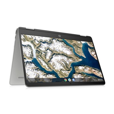 HP 14" Convertible 2-in-1 Chromebook Laptop with Chrome OS - Intel Processor - 4GB RAM - 64GB Flash Storage - Silver (14a-ca0036tg)