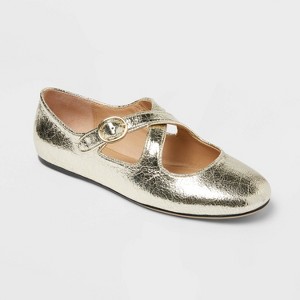Women’s Tasmin Flats – A New Day™ Gold - 1 of 3