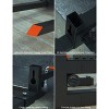 Pallet Forks Skid Steer - 60" 4000LB Heavy Duty Clamp-On Tractor Forks with Adjustable Stabilizer Bar for Buckets - 3 of 4