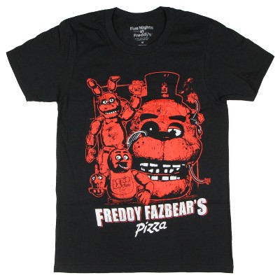 Five Nights At Freddy's Men's Freddy Fazbear's Pizza Adult Short Sleeve T-Shirt