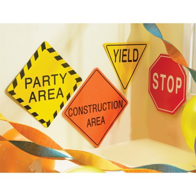 Birthday Express Construction 7" Traffic Signs
