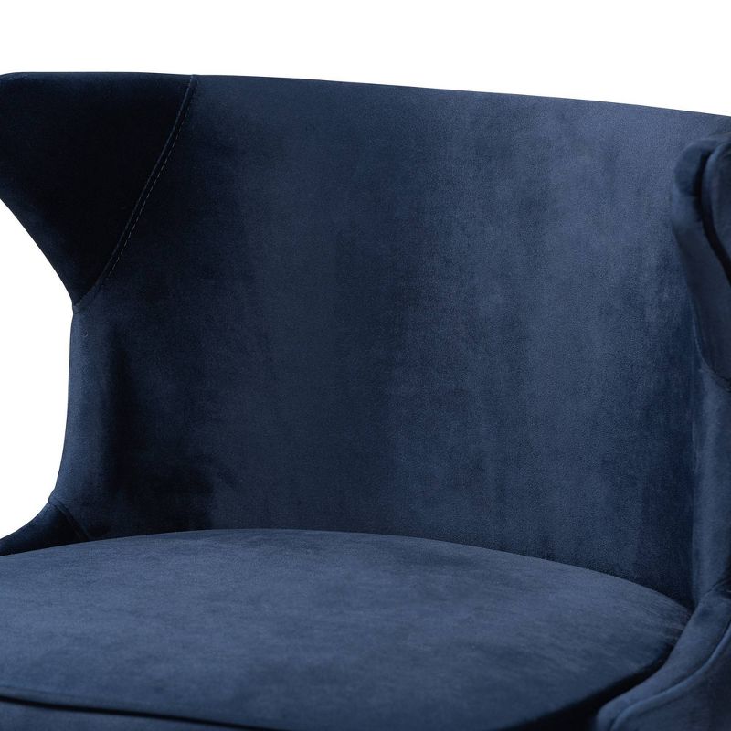 2pc Sagira Velvet Fabric Upholstered and Wood Counter Height Barstool Set - Baxton Studio, 5 of 10