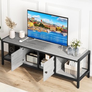 COZONY Modern Farmhouse TV Stand for Living Room with Storage Shelves, Entertainment Center Console Table for Bedroom - 1 of 4