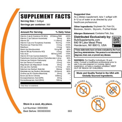 BulkSupplements Multivitamin for Men 50+ Softgels