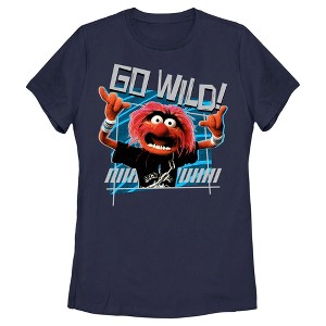 Women's The Muppets Animal Go Wild T-Shirt - 1 of 4