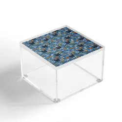 Marni Love and Light Blue Hanukkah 4" x 4" Acrylic Box - Deny Designs