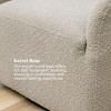 KINWELL Boucle Upholstered Swivel Barrel Accent Armchair - 3 of 4