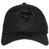 Adult Superman Symbol Black on Black New Era 39Thirty Fitted Hat - 2 of 4