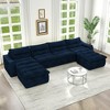 TiramisuBest Modular Right Sofa Seat–L-Shaped Lazy Floor Couch,Compressed Beanbag-Style Sofa with Ergonomic Design,No Assembly Required–Beige - 3 of 4