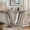 Hommoo 55 Inch Farmhouse Console Table Light Gray - 3 of 4
