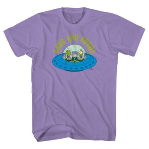 Mens' Simpsons Kang & Kodos Shirt ï¿½ Simpsons Kang and Kodos Alien Shirt - The Simpsons Graphic T-Shirt (Purple, XX-Large) - 1 of 1