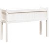 vidaXL Garden Planters 2 pcs with Legs White Solid Wood Pine - 4 of 4