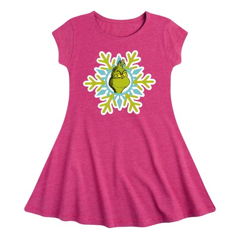 Girls' - Dr. Seuss -  Fit & Flair Cap Sleeve Dress - image 1 of 2