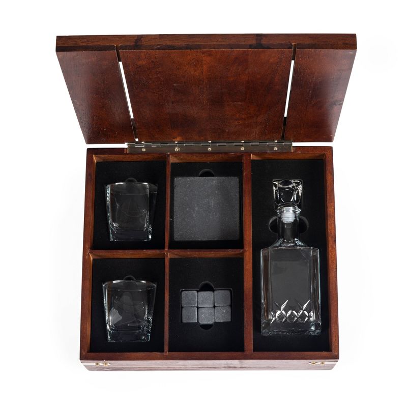 12pc Whiskey Box with Decanter Gift Set - Picnic Time, 3 of 14