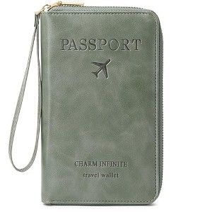 Multi-Function RFID Travel Passport Wallet with Phone Pocket - 1 of 4