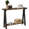 Console Table for Entryway, 2-Tier Entry Table with Storage, 43.3" Narrow Console Tables for Living Room, Small Hallway Table, Side Accent Table - 2 of 4