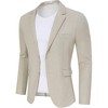 Blazers for Men Business Casual Suit Jacket 2 Button Regular Fit Casual Blazer Fashion Mens Jackets Blazers - 2 of 4