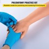 VEVOR 12 PCS Phlebotomy Practice Kit, IV Venipuncture Intravenous Training, High Simulation IV Practice Arm Kit with Carrying Bag, flesh - colored - 3 of 4