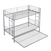 NicBex Twin/Twin Sturdy Metal Bunk Beds With Optional Trundle,Safety Guardrails&Ladder,Junior Bunk Bed Platform for Bedroom,250/350lbs Max - 4 of 4