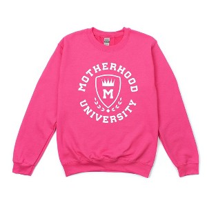 Simply Sage Market Women's Graphic Sweatshirt Motherhood University Crown - 1 of 3